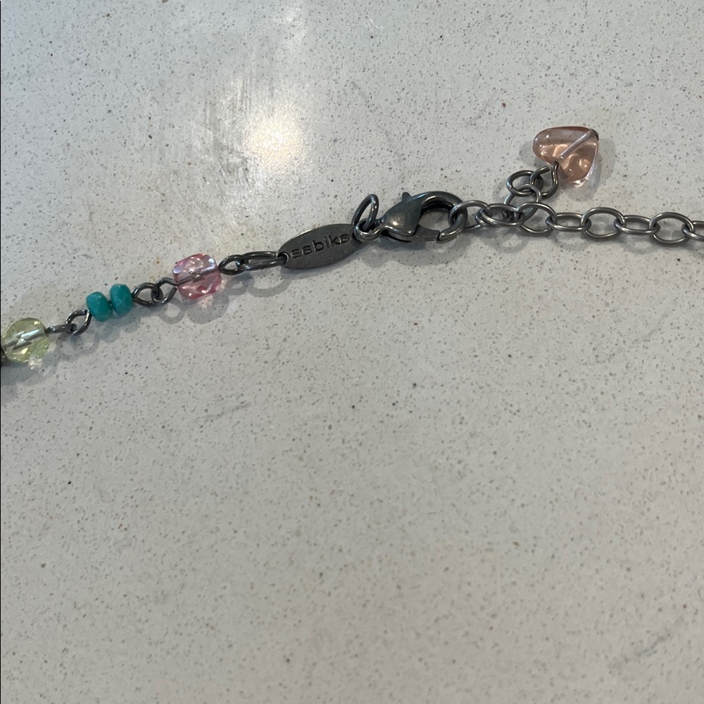 Chic Pink and Multicolor Beaded Necklace - Picture 2 of 5